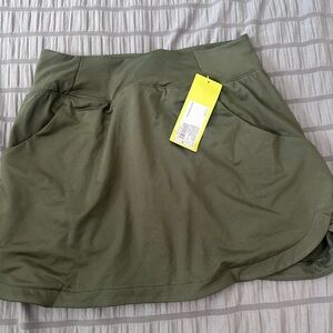 Olive Green Athletic Skort